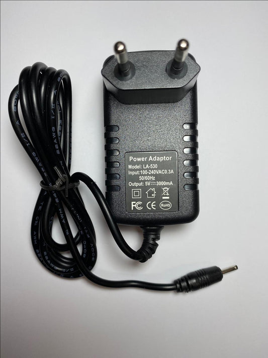 EU 5V 3A Mains AC-DC Switching Adapter Charger for iRulu 10" Android Tablet PC