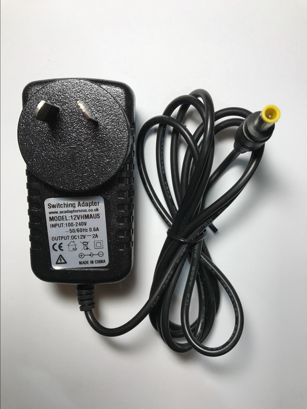 AUS Australian 12V 2A Mains AC-DC Switch Mode Power Supply 5x3.3