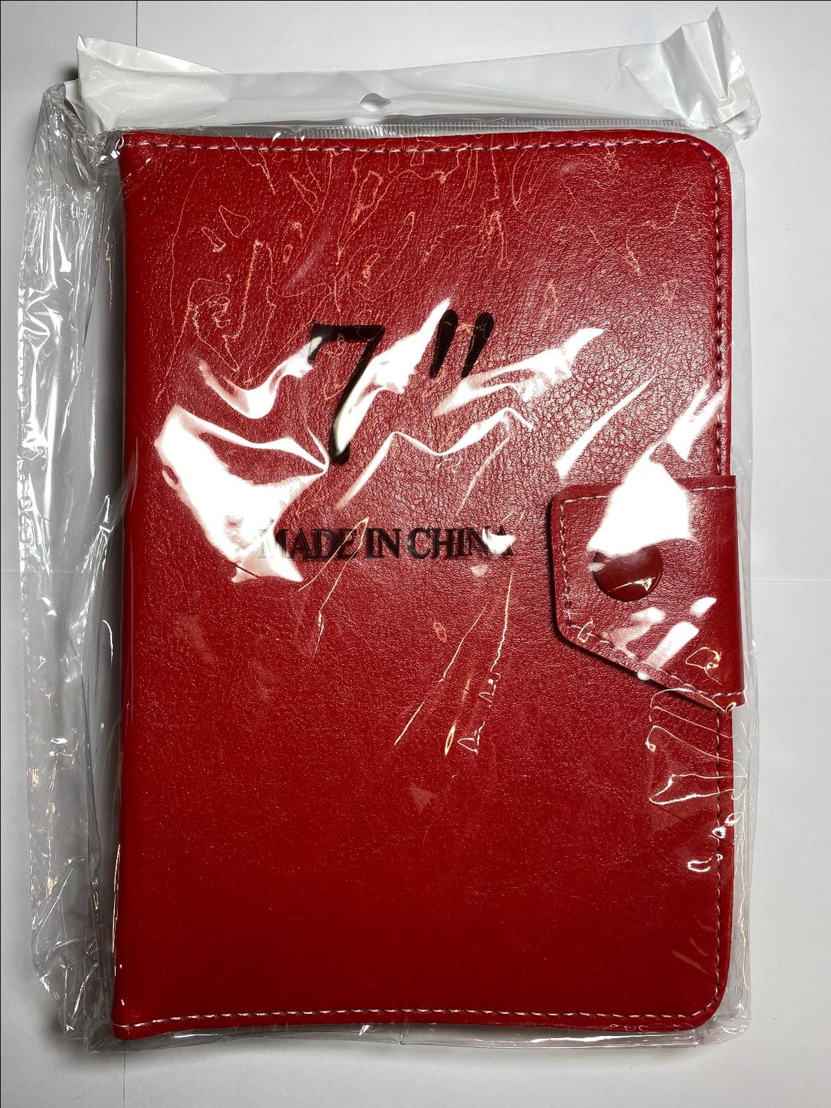 7" Inch Red Multi Angle PU Leather Carry Case Stand for Android Tablet PC