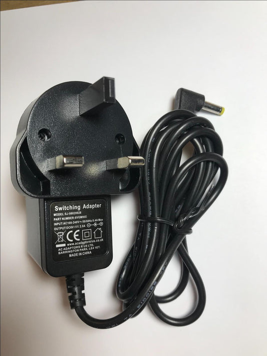 Replacement for 6V 600mA SWITCHING POWER SUPPLY S0031B0600060 THICKER VERSION