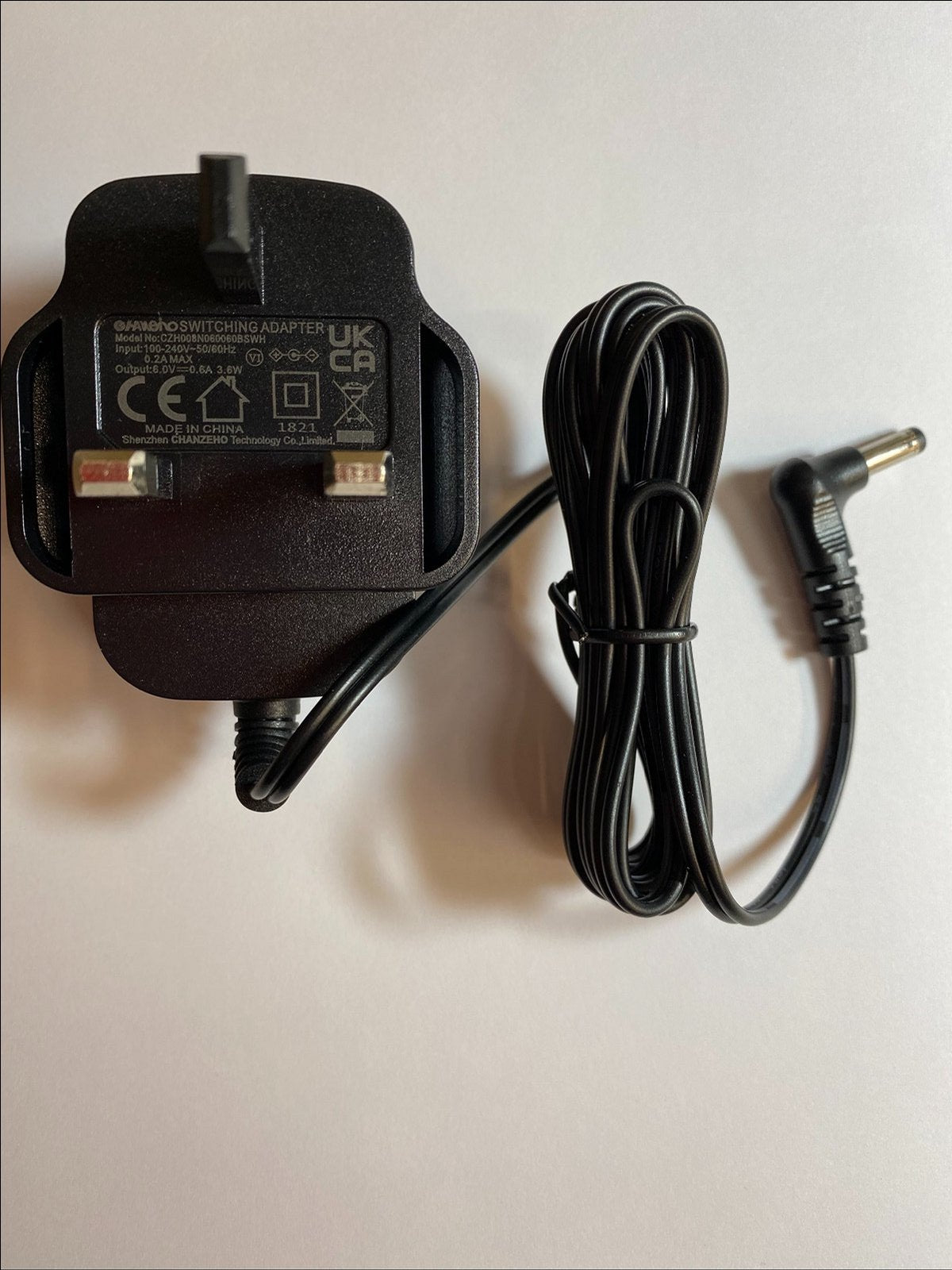 Replacement for 6.0V 500mA AC-DC Switching Adapter SW0600500-A01 for PIR Alarm