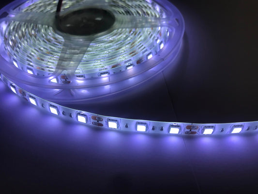 5M Cool White 5050 60P/M 12V 5.5MM X 2.1MM CONNECTOR LED STRIP SELF ADHESIVE