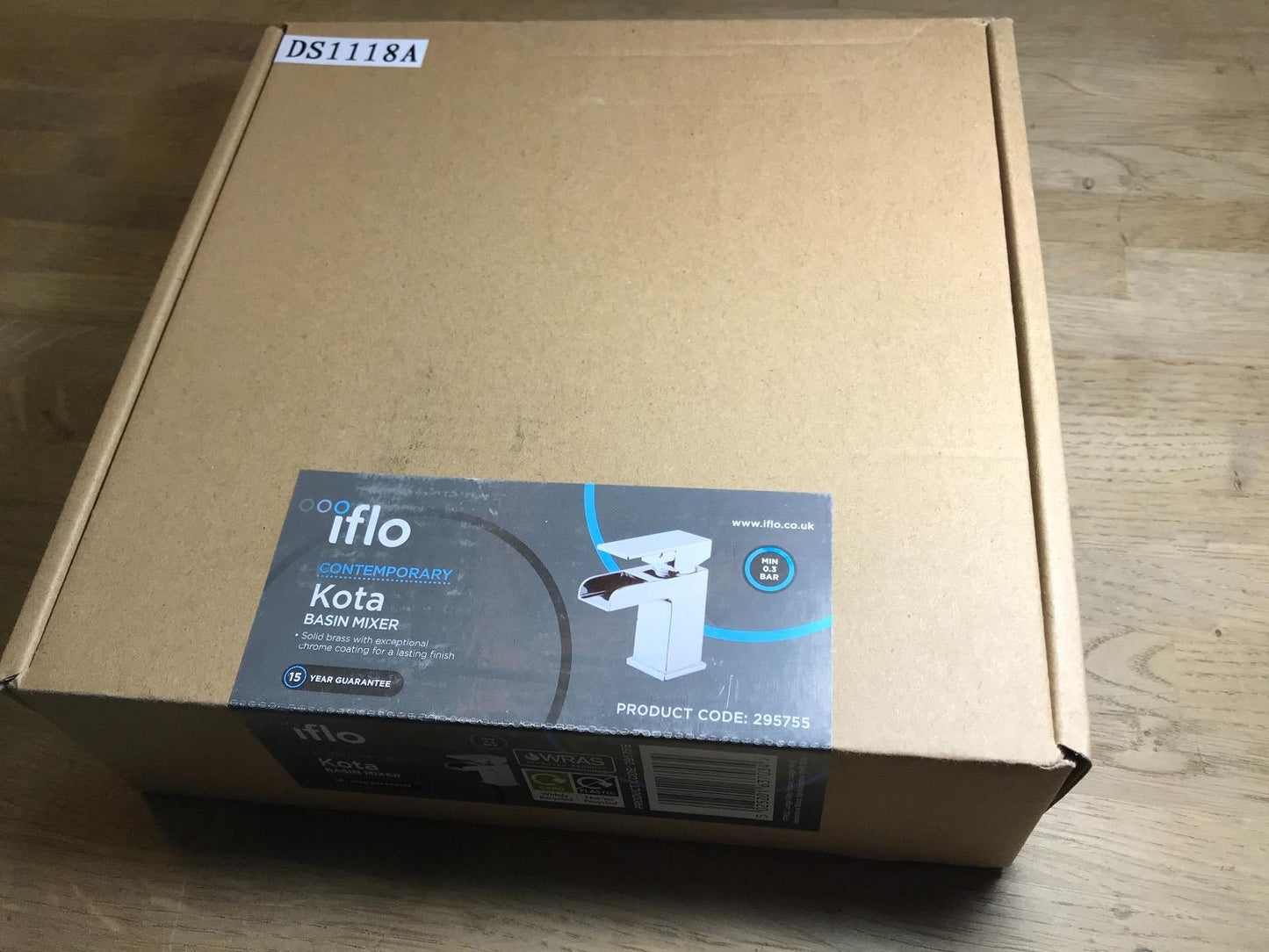 iflo Kota Brass Chrome Bathroom Basin Mixer Tap (No Waste) 295755