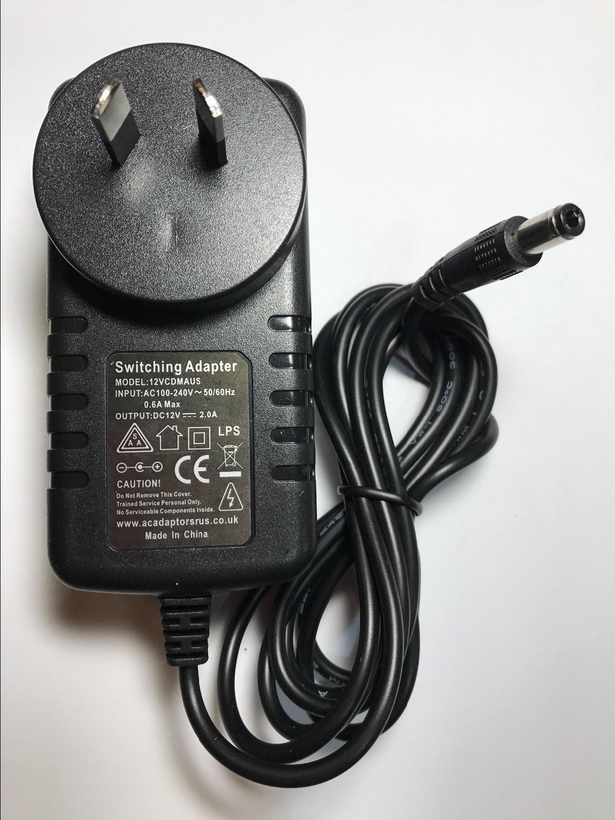 AUS 12V 2A KTEC KSAS0241200150HE AC POWER ADAPTOR FOR 1TB WD EXTERNAL HARD DRIVE