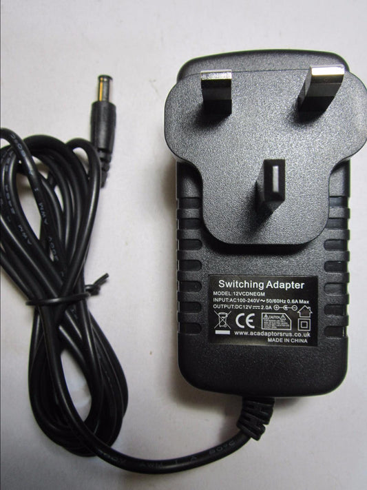 Replacement 12V Negative Centre Polarity AC Adaptor for JVC KB-303 Keyboard
