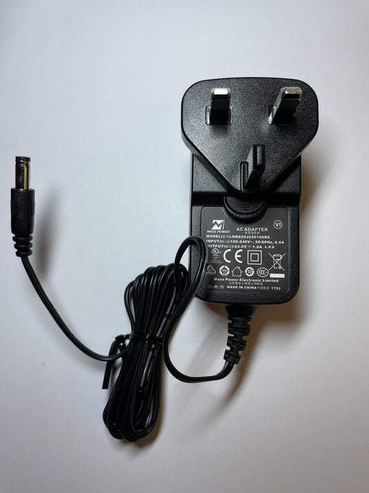Replacement for 24.0V 24V 0.65A 15.6W AC/DC Adapter AS019-2400650B Power Supply