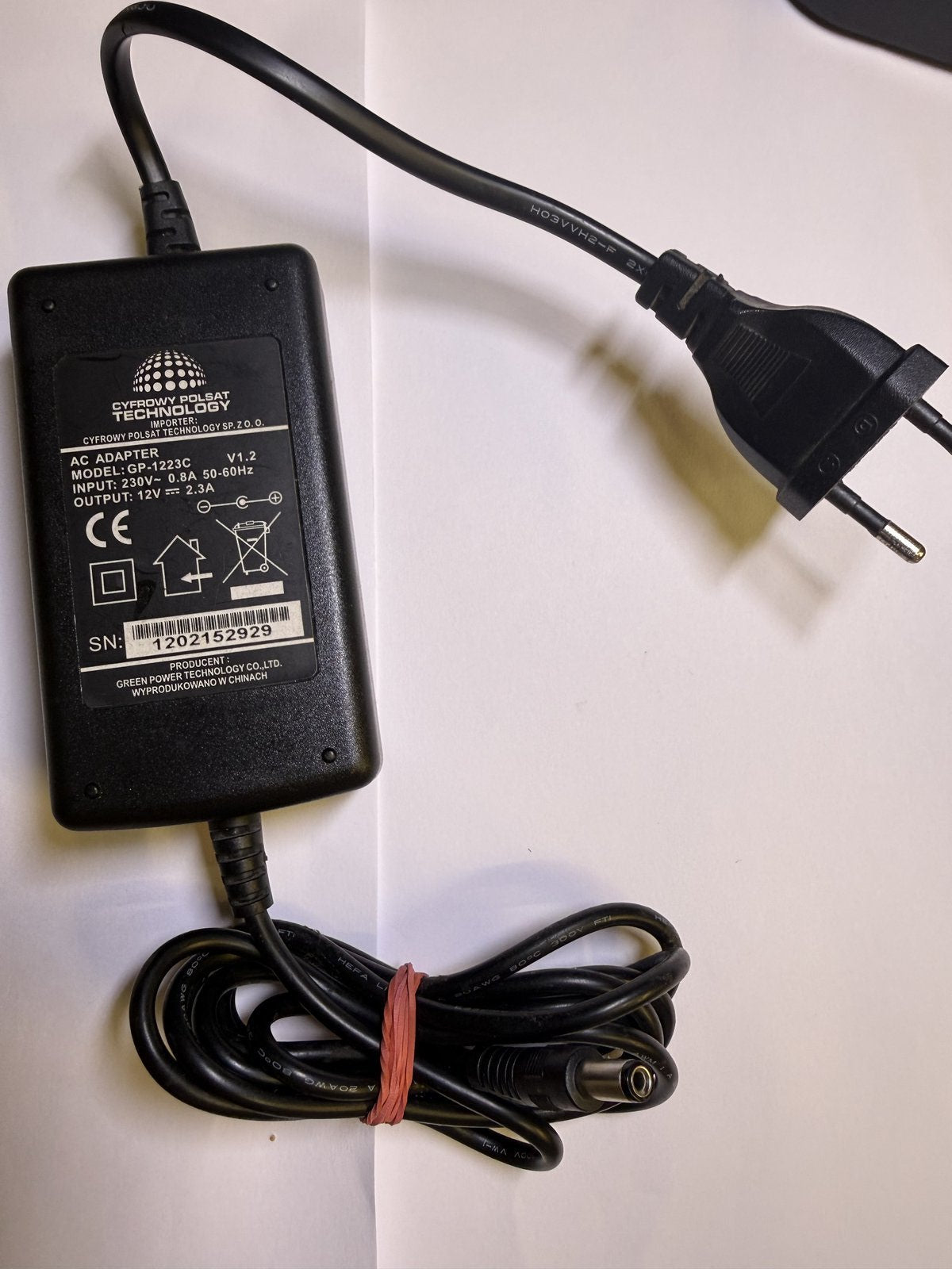 EU 12V MAINS BOSE WAVE MUSIC SYSTEM AC ADAPTOR POWER SUPPLY PLUG