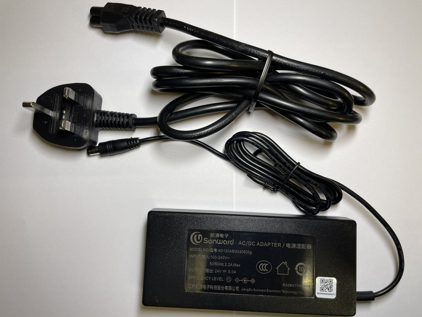 Replacement 24V AC Adaptor for Zebra ZD621T, ZD621R Thermal Label Printer