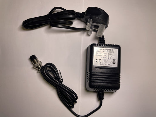 Replacement UK 18V AC Power Adaptor for Model LWV 16PS