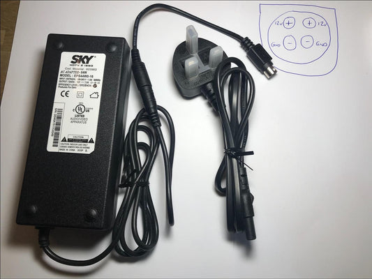 Replacement for 12V 7A 84W 4 Pin AC Adaptor Switching Power Supply RA23-1270