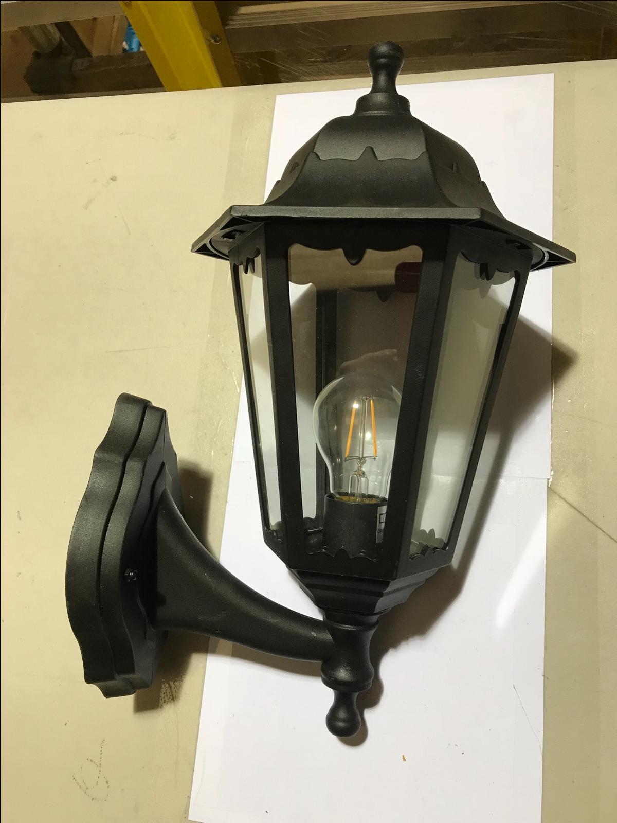 EX DISPLAY Black Wall Lantern Outdoor Wall Lamp Light Lighting