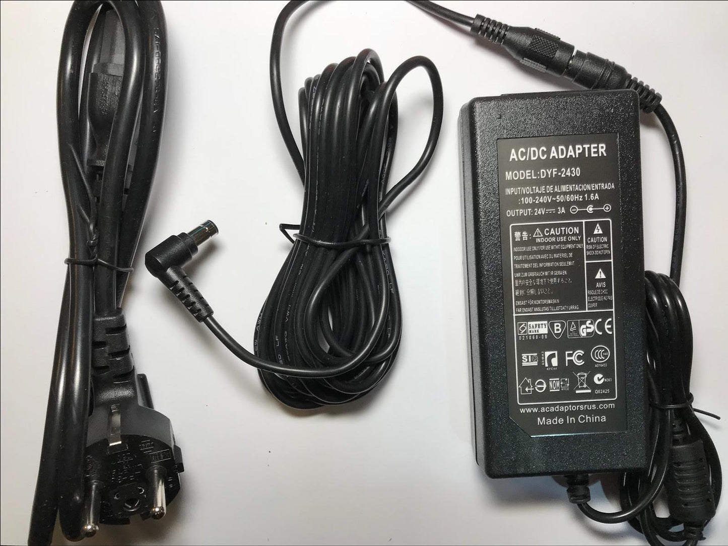 EU EUROPEAN 24V 2.5A Mains AC-DC Adaptor Power Supply DC24V for Samsung Soundbar