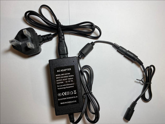 Replacement for 24V 100mA 2.4W AC/DC Adaptor NFD-240010-IP20 Power Supply UK