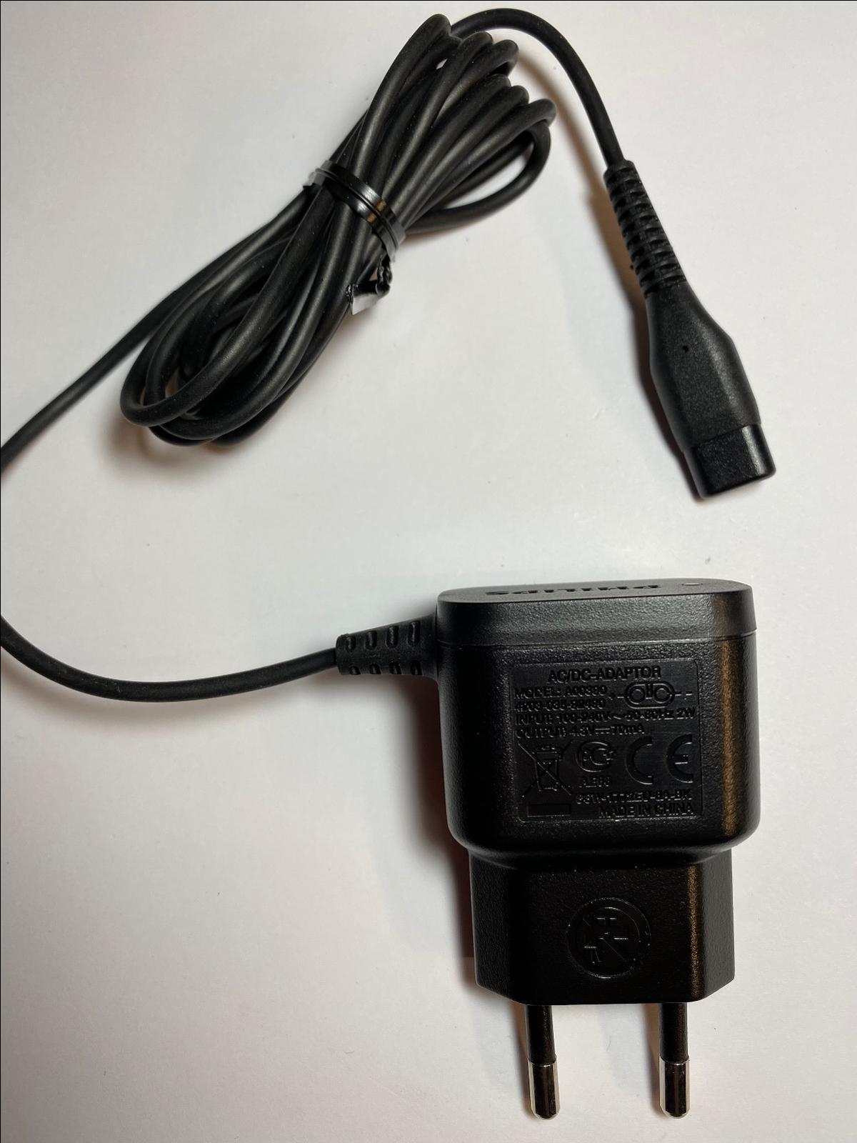EU Plug 4.3V 70mA Charger Power Supply for Philips MG3710 Multigroom series 3000