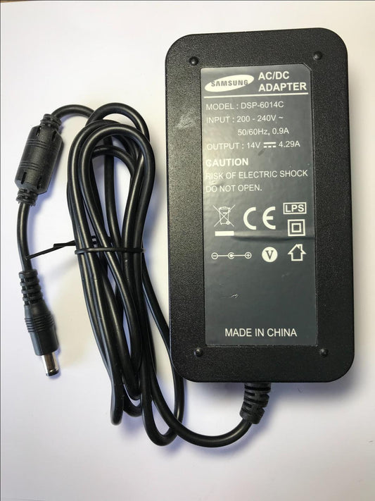 14.0V 4.29A 14V AC-DC Switching Adaptor Power Supply 5.5mm x 2.5mm