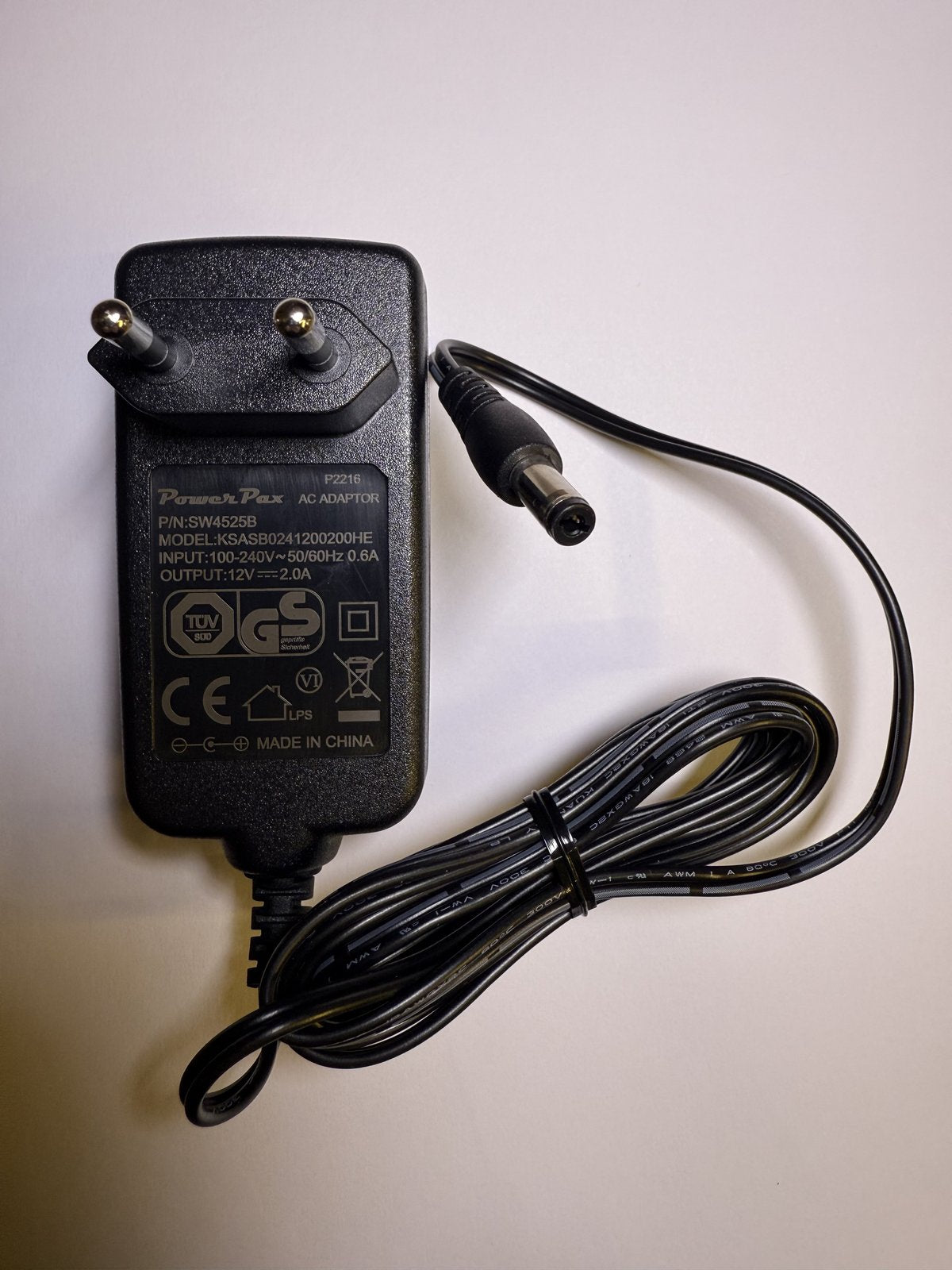 EU 12V WESTERN DIGITAL MY BOOK PRO EXTERNAL HARD DRIVE POWER SUPPLY
