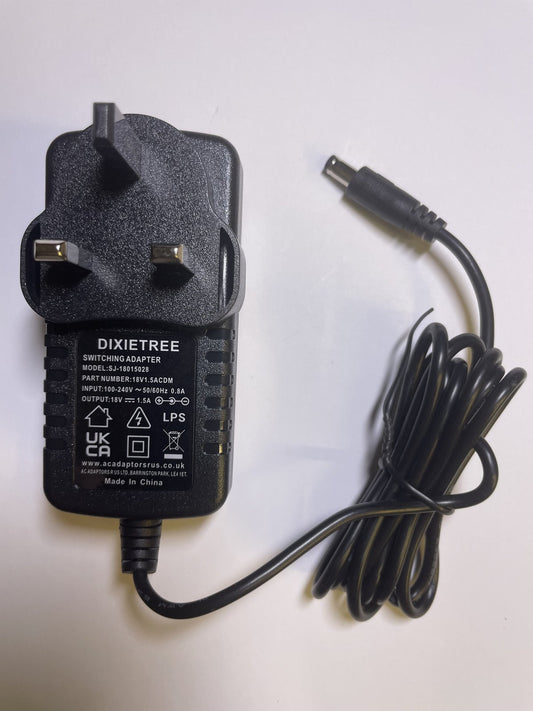 Replacement 18V AC Adaptor Power Supply for Intempo IDS-01B Compact 2.0 Speaker