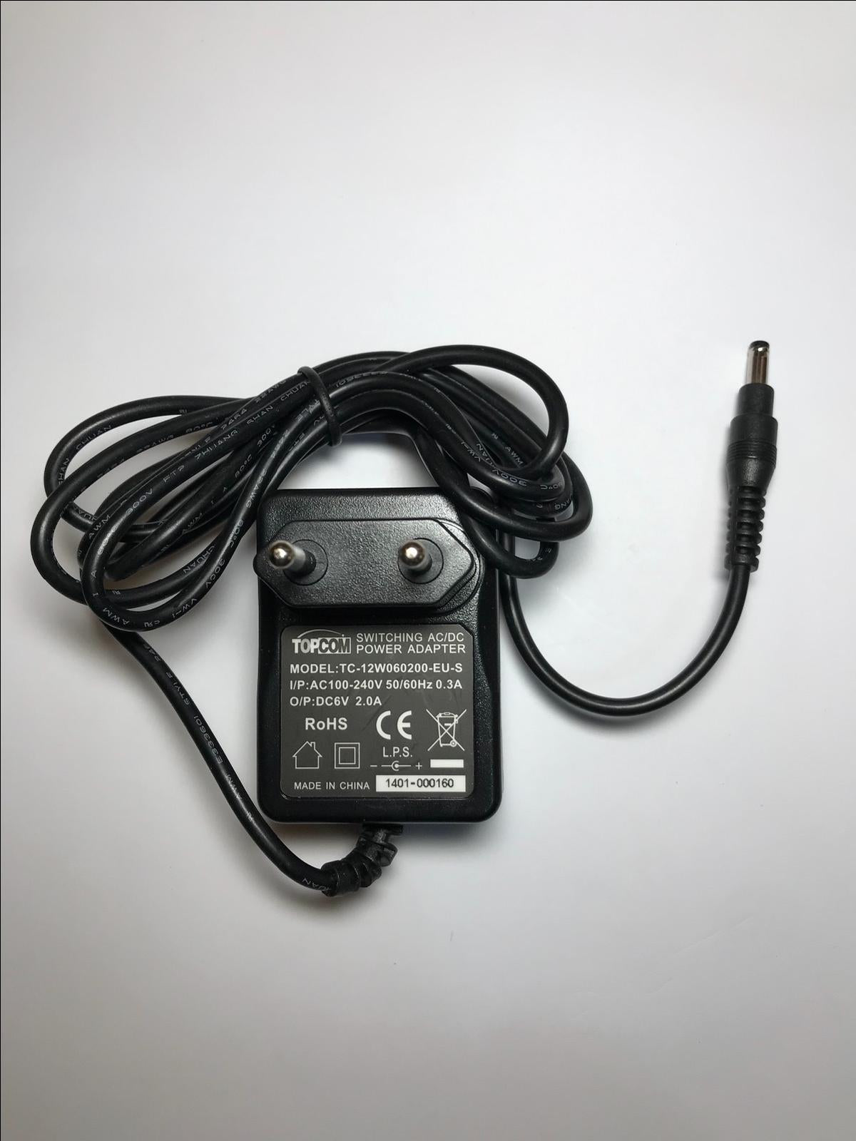 EU Replacement 6V AC Adaptor Power Supply for OMRON Arm Blood Pressure Monitor