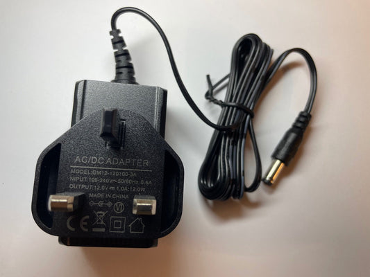 Replacement AC/DC Adaptor Battery Charger for 12V Zinc Volt XT2 Electric Scooter