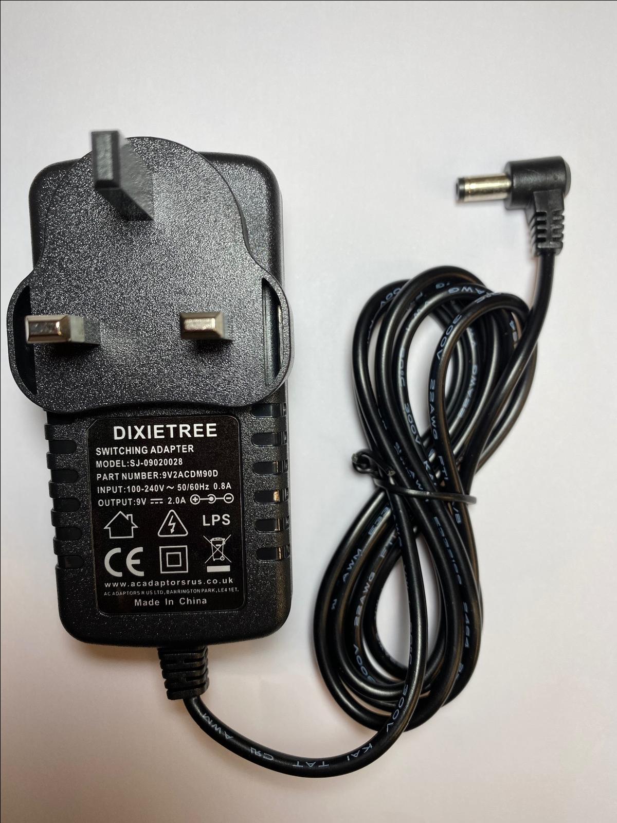 Pure One/Chronos DAB Radio 9V AC-DC Switching Adapter S10