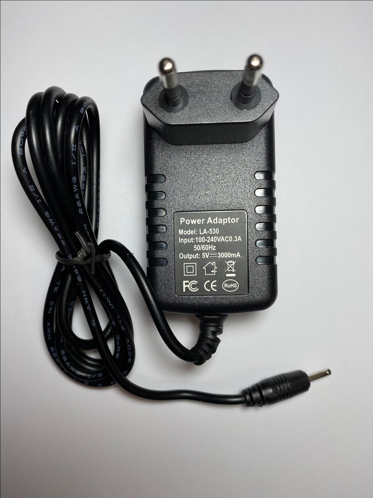 EU 10" Android Tablet LA-530 UK Mains AC-DC Adaptor 5V Power Supply Charger