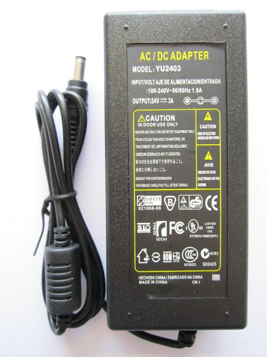 24V 2.5A AC-DC Adaptor Power Supply for Sandstrøm SIPD9ST12 iDock Speaker System