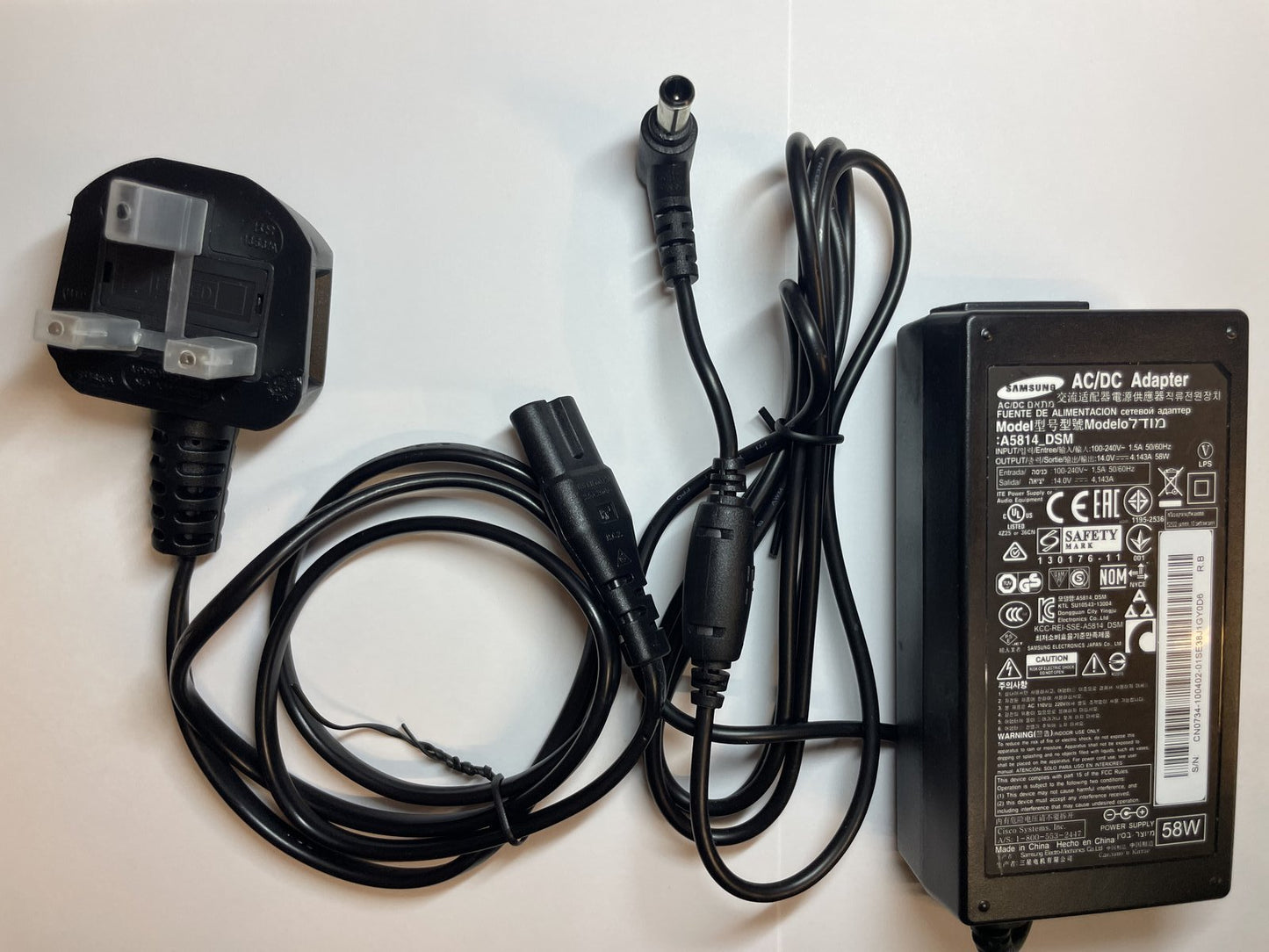 Replacement for 14V 1.78A AC Adaptor Power Supply for Samsung S27E391HL Monitor
