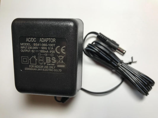 Replacement for 6V 6.0V 0.5A 500mA Charger for Diall TL1257 LED Spotlight Torch