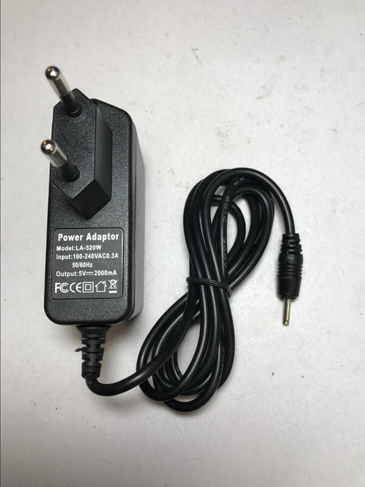 EU 2 PIN 5V 2A AC-DC Switching Adapter Charger for Scroll Basic Plus Tablet PC