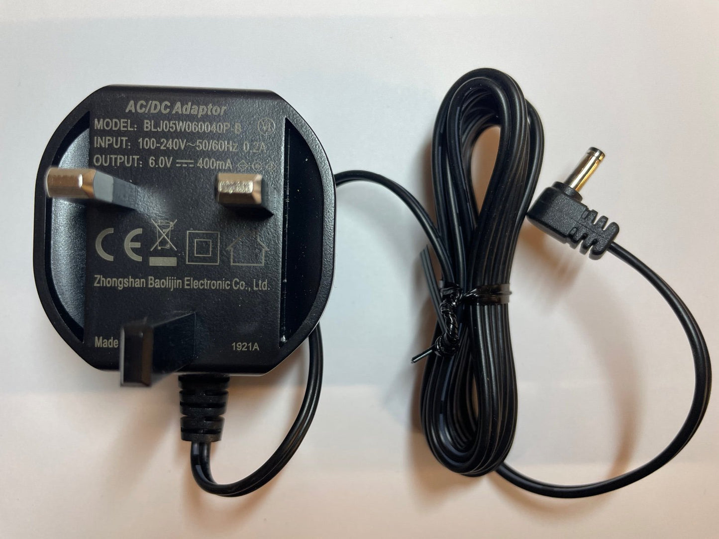 Replacement 6V 400mA AC-DC Power Adaptor Charger for Vtech VM320 Parent Unit
