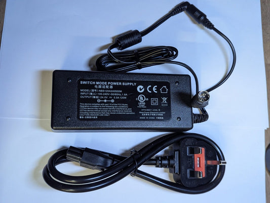 Replacement for 24.0V 5.0A 24V 5A NANJING AC Adapter FPS0120-05A 032-327-6502