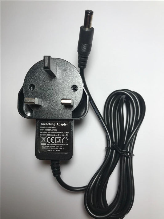 Replacement for 5V 1A AC-DC Adaptor for Tesco DR1302 Wooden Tower DAB Radio