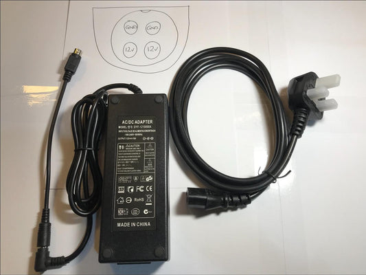 Replacement for DVE Switching Power Supply DSA-60PFB-12 1 120500 + 12V 5A 4 Pin