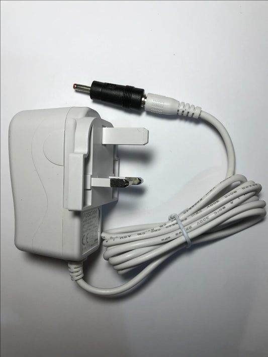 White 12V 1A 12.0V 1.0A Mains AC-DC Switching Adaptor Power Supply + 3.5mm TIP