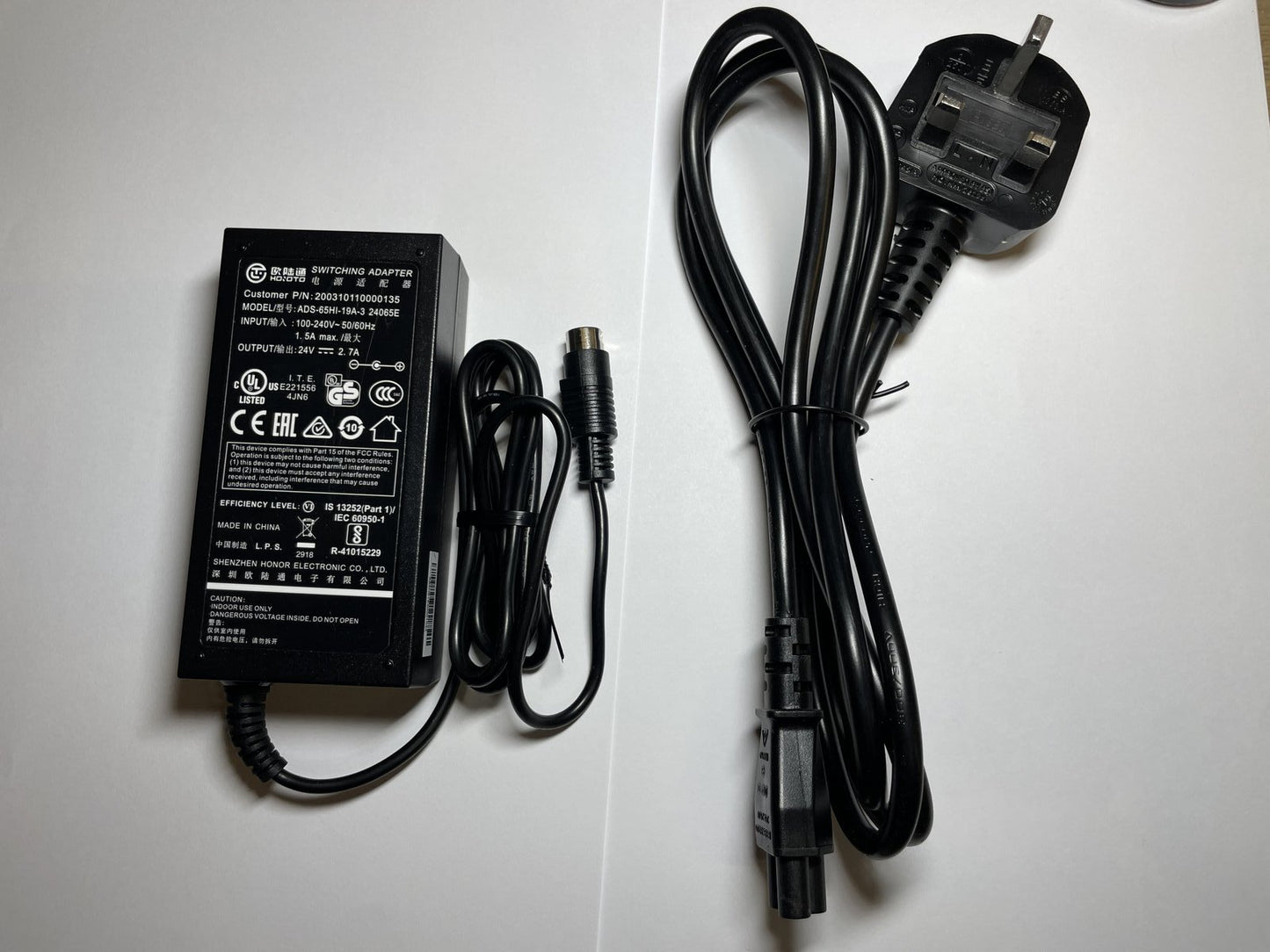 3 Pin 24V AC Adaptor Power Supply 4 Epson Dot Matrix Ticket/Receipt/POS Printer