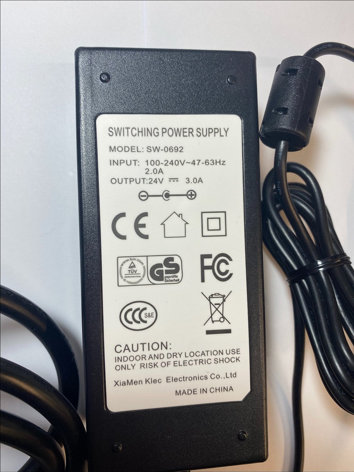 Replacement for 24V 3A 4 AeroBull HD Model ML80083 Bluetooth Speaker