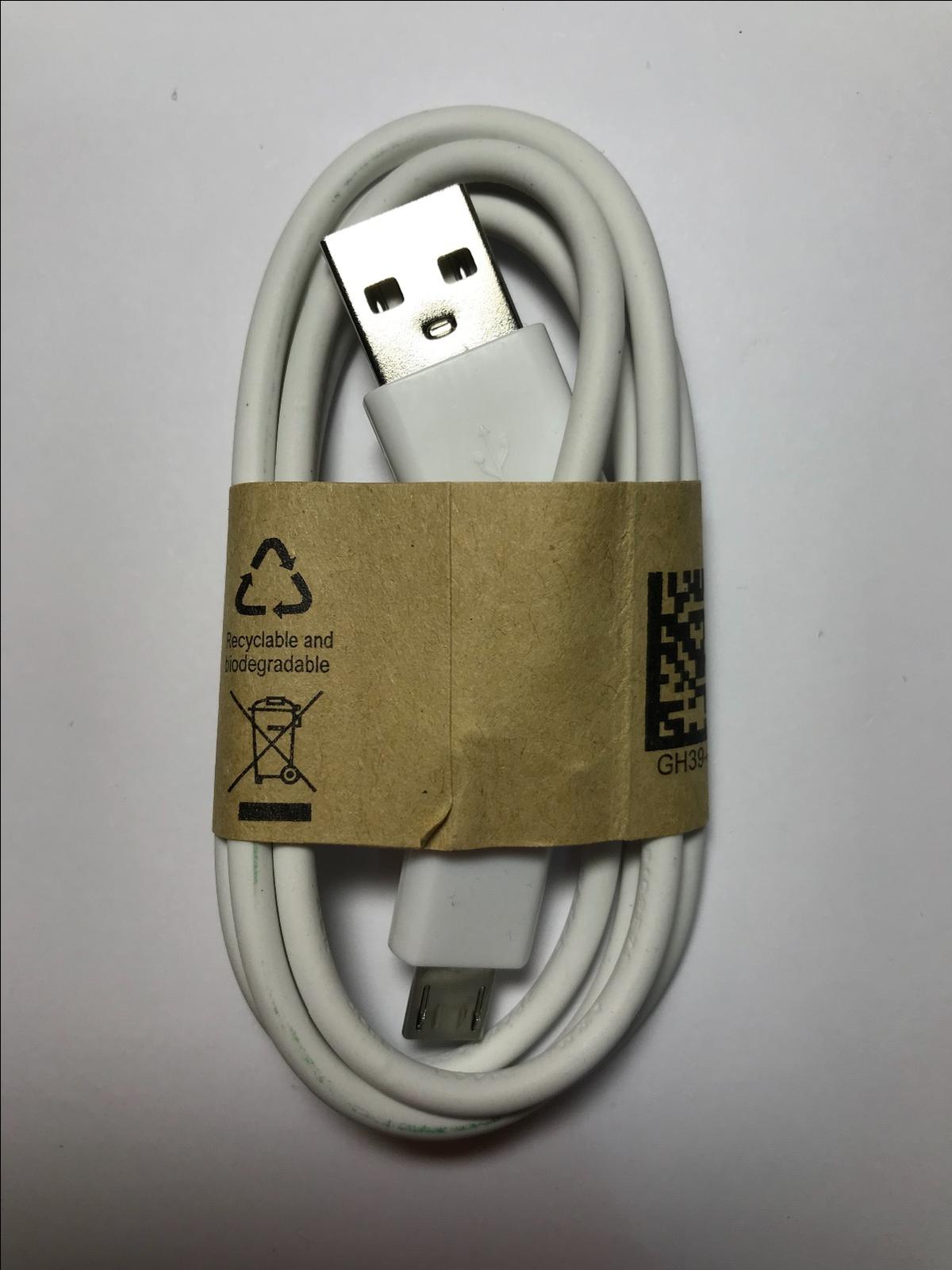 Genuine ECB-DU4AWE KD1D422DSE WHITE Micro B USB Cable Lead 1M Long GH39-01578B
