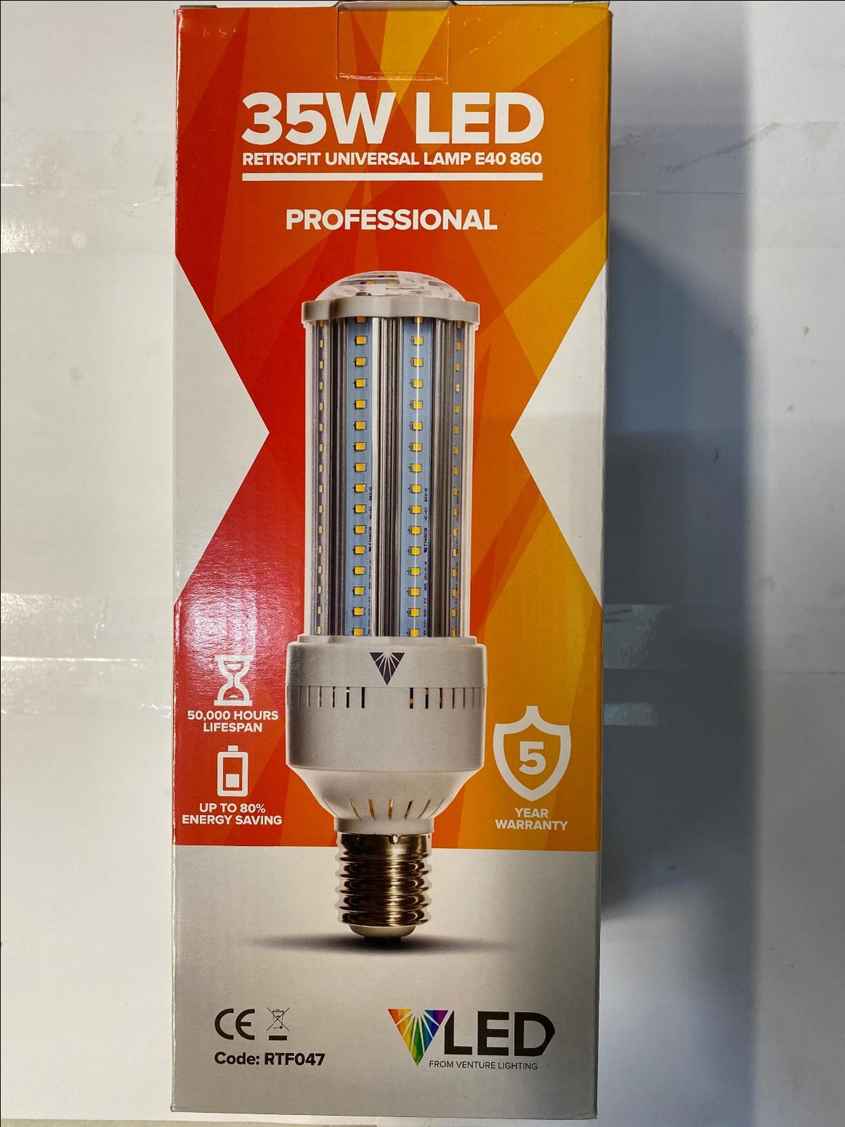 Venture Lighting E40 LED Cluster Lamp Bulb Cool White 35W RETROFIT Industrial