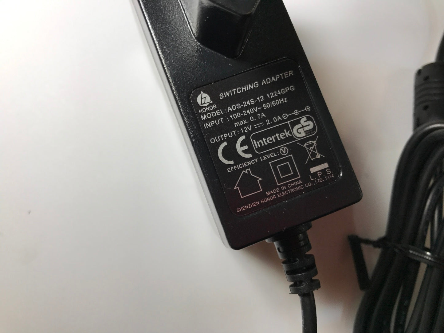EU 12V 12.0V 2A 2.0A AC-DC ADAPTOR REGULATED POWER SUPPLY 5.5MM X 2.1MM