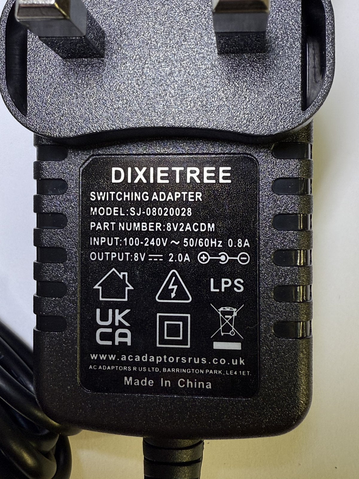 8V AC-DC Adaptor Power Supply for Entertech MagicSing ED8000 Karaoke System