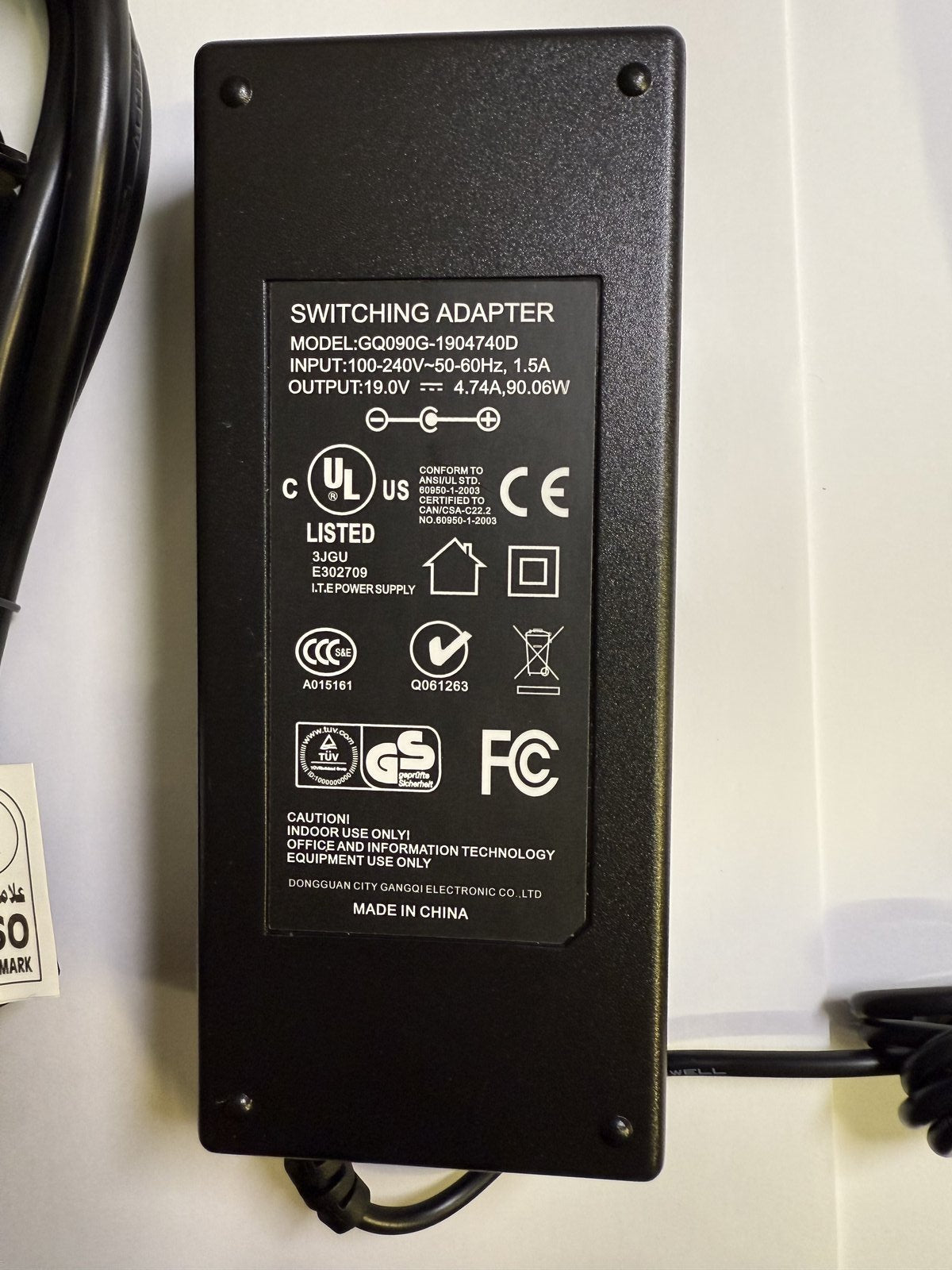 Replacement 19V AC-DC Power Adaptor for Samsung HW-Q70R Harman Kardon Soundbar