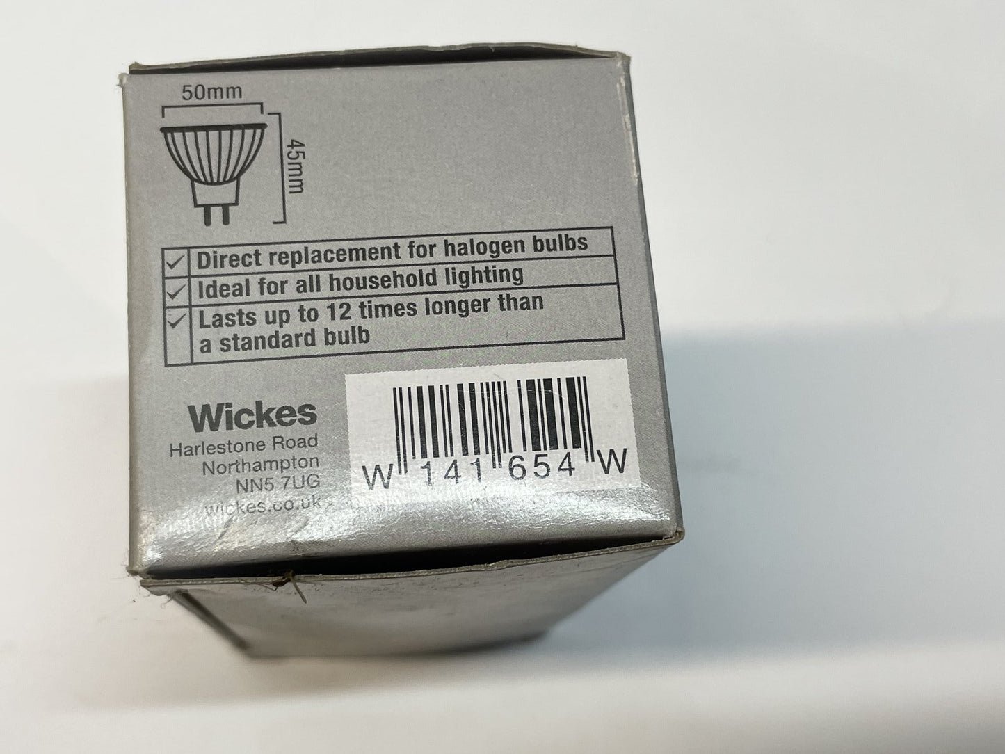Pack of 2 Wickes LED MR16 Lamp 4.8W 35W INCANDESCENT 345 Lumen W141654W