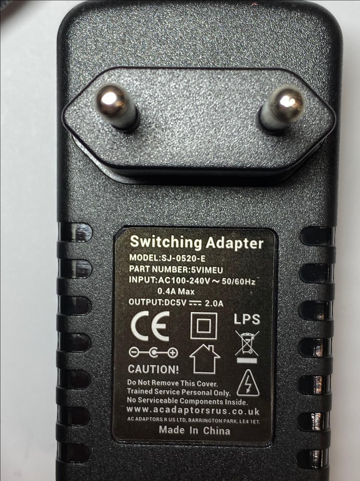 EU Foscam Camera F18909W 5V 2A Mains AC-DC Switching Adapter Plug