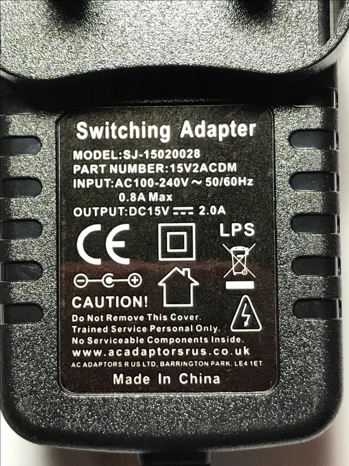 Replacement 15V 2A AC Adaptor Power Supply for MULTIBAO DG1502