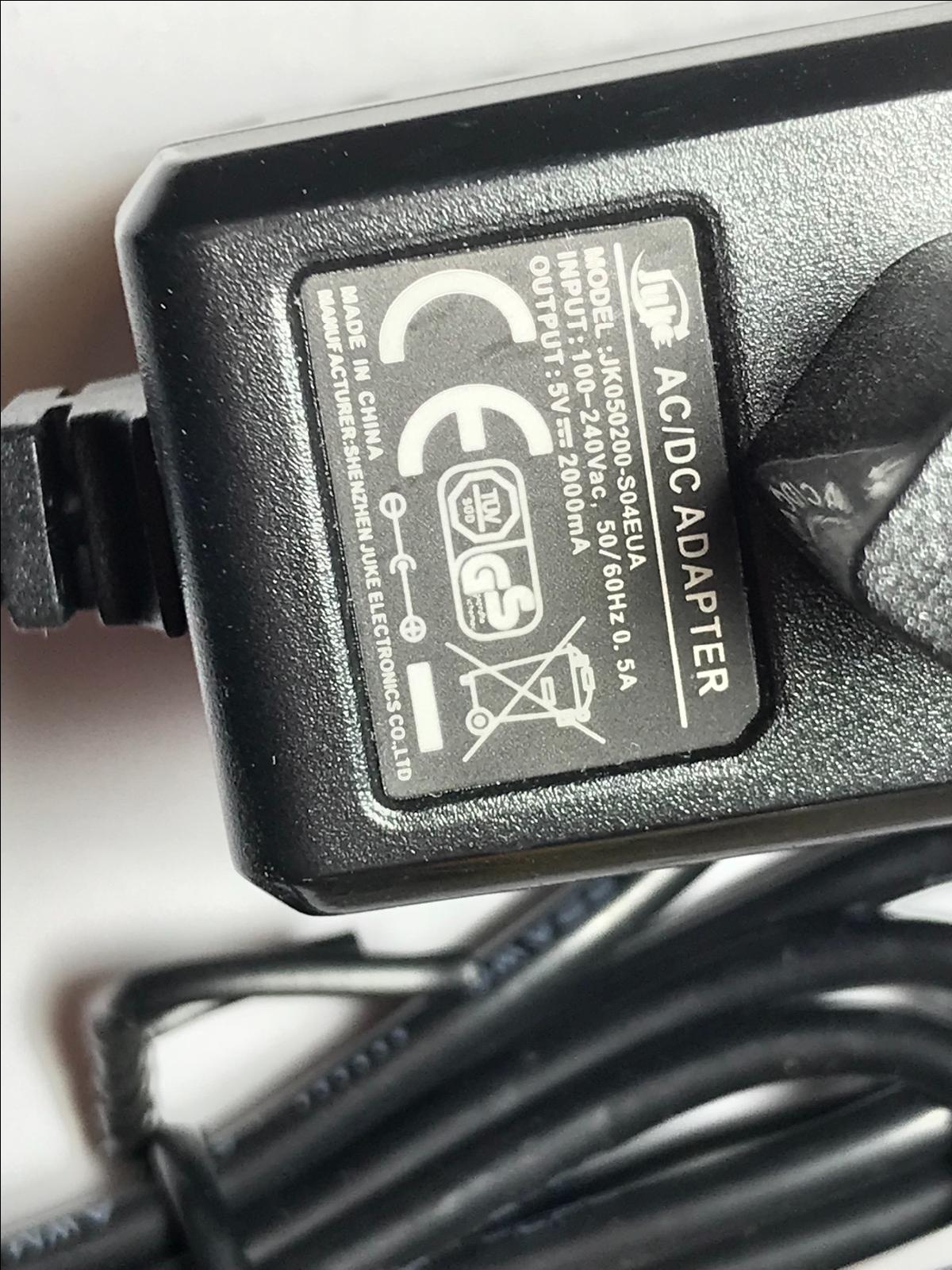 Replacement for 5V 2000mA Power Adaptor model AL-520WB EU European Plug