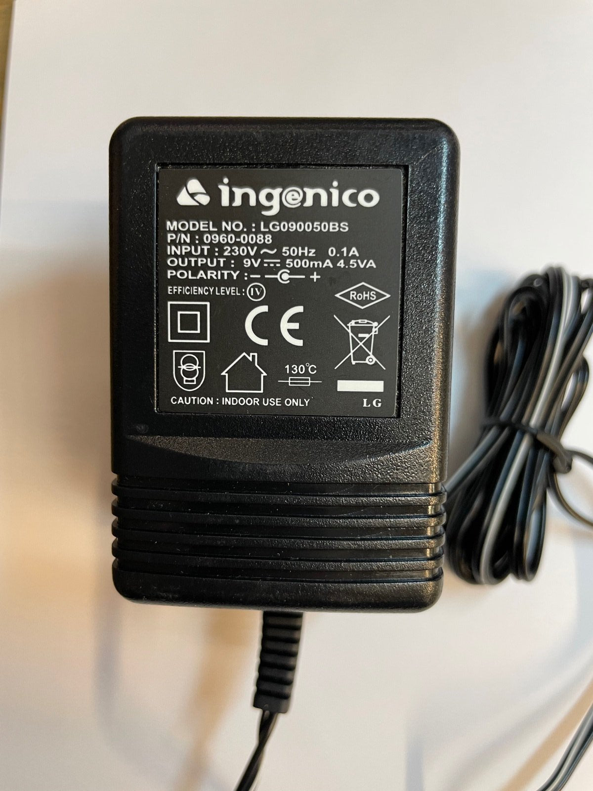 UK Replacement 9V 500mA AC-DC Power Adaptor for CO 18084-319 Atari 2600 Console