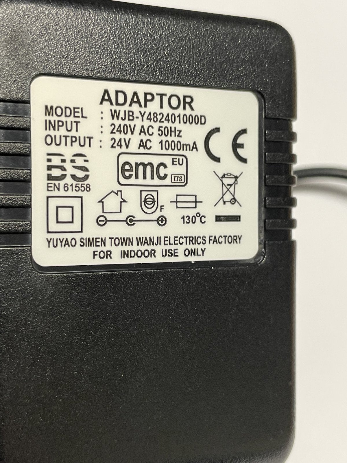 Replacement for 12VAC 12V 500mA 6VA YBS1200500A2 AC/AC Adaptor