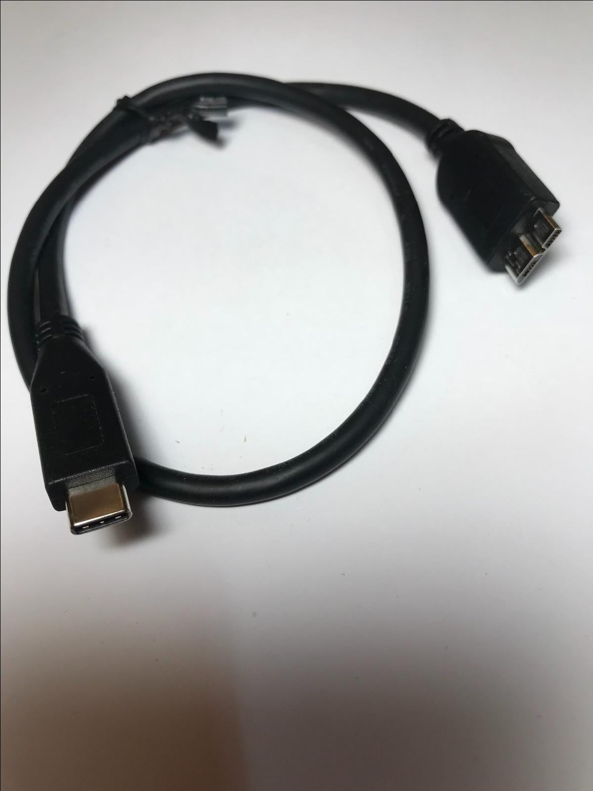Short USB3 USB3.0 Super Speed to USBC USB-C Cable Lead for Hard Drive