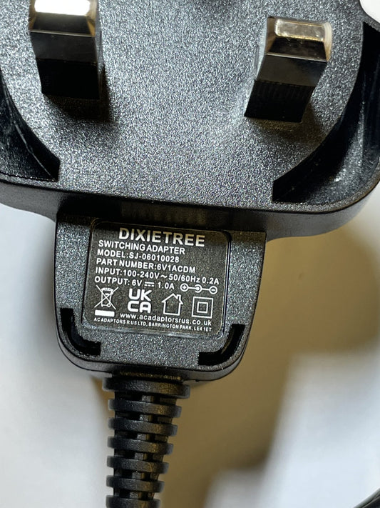 Replacement for 6.0V 6V 1.0A AC Adaptor Power Supply model K06S060100B