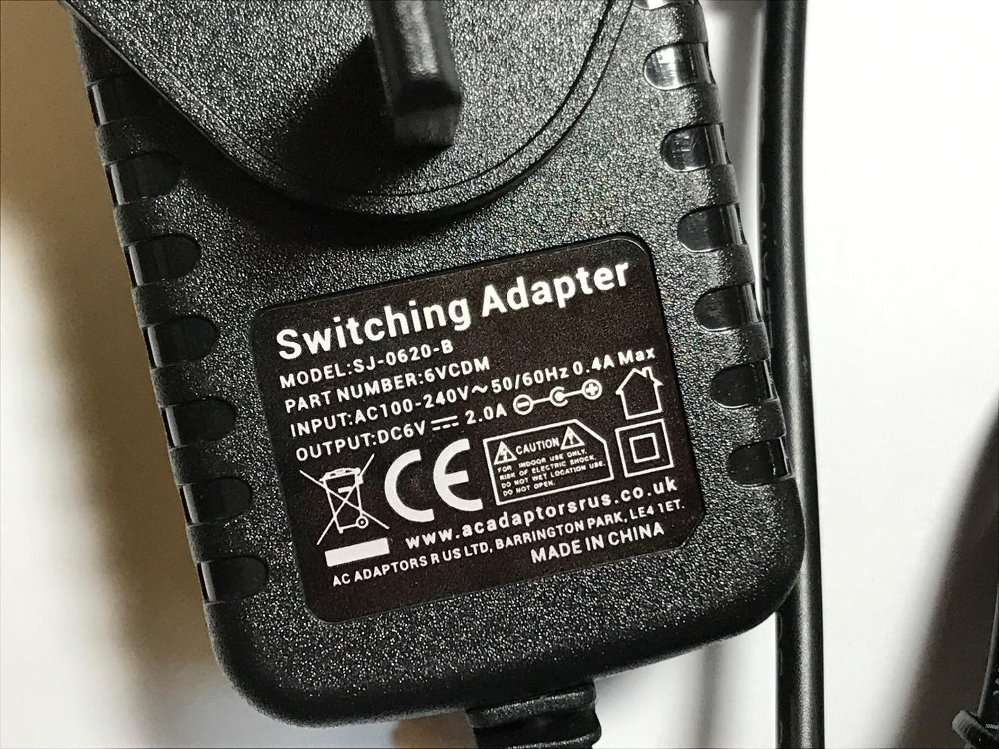 6V 550mA AC-DC Adaptor Charger for Summer Infant 12101453 02001U 02001 EX12335A